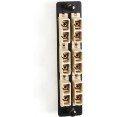 Black Box JPM463B High-Density Adapter Panel with Beige Bronze Sleeves