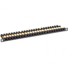 Black Box JPM5E24A-HU Spacegain CAT5E Half U Patch Panel, 24 P