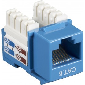 Black Box CAT6J-BL CAT5E Blue Keystone Jack Value Line