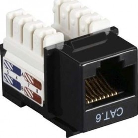 Black Box CAT6J-BK CAT6 Black Keystone Jack Value Line