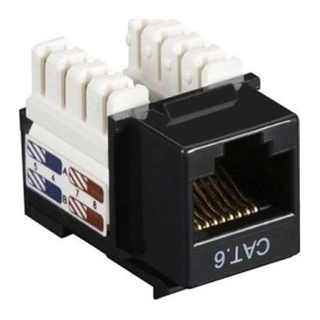 Black Box CAT6J-BK CAT6 Black Keystone Jack Value Line