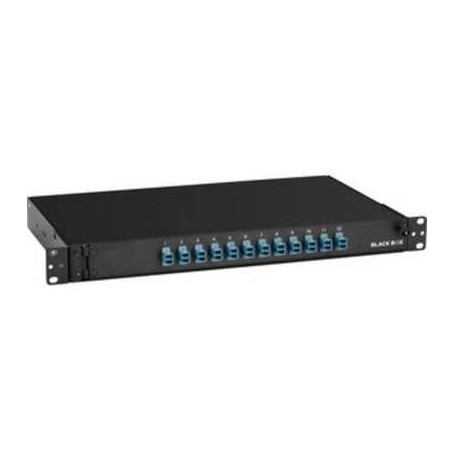 Black Box  JPM380A-R2 12-Port Duplex LC Fiber Optic Patch Panel Enclosure