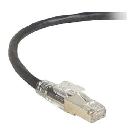 Black Box C6PC70S-BK-02 CAT6 250-MHz Locking Snagless Stranded Ethernet Patch Cable 2Ft