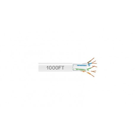 Black Box C6ABC51-WH-1000 Giga True bulk cable 1000 ft white