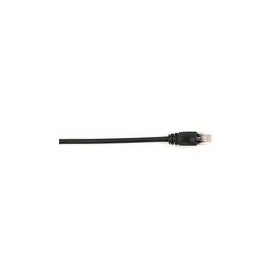 Black Box CAT6PC-001-BK 1FT CAT6 Black Molded Boot Stranded Patch Cable Value Line