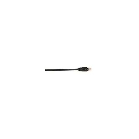 Black Box CAT6PC-001-BK 1FT CAT6 Black Molded Boot Stranded Patch Cable Value Line