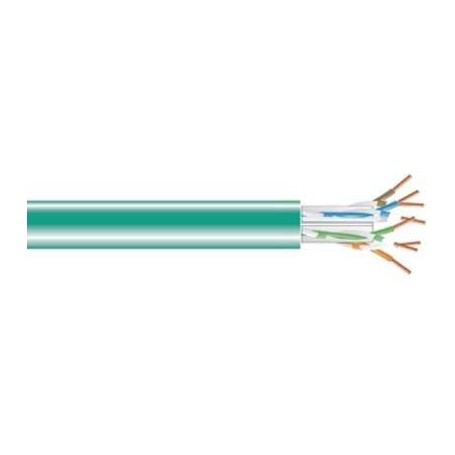 Black Box C6ABC51-GN-1000 Bulk 1000FT CAT6A Green Plenum Solid Cable 650MHz