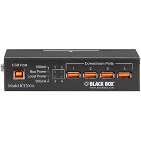 Black Box ICI200A Industrial Grade 4 Port USB Hub