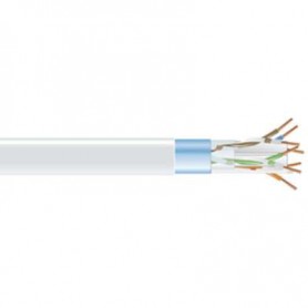 Black Box EVNSL0605A-1000 CAT6 Shielded 400-MHz Solid Bulk Cable White