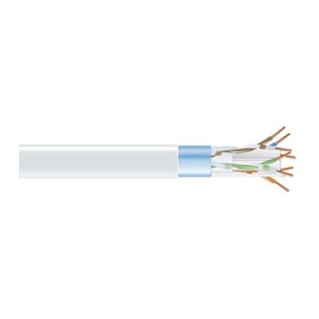 Black Box EVNSL0605A-1000 CAT6 Shielded 400-MHz Solid Bulk Cable White