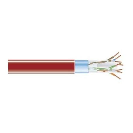 Black Box EVNSL0606A-1000 CAT6 Shielded 400-MHz Solid Bulk Cable Red