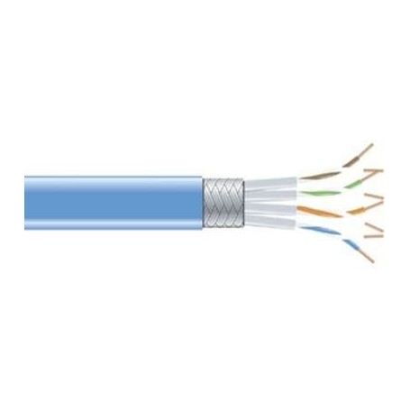 Black Box EVNSL0272BL-1000 1000FT/304.8M CAT6 Blur Shlded Stranded Bulk SSTP Pimf Cable 250MHz