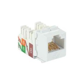 Black Box C6AJA70-WH-R2-25PAK CAT6A Keystone Jack 25 Pack - White