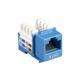 Black Box CAT6J-BL-25PAK CAT6 Keystone Jack Blue 25 Pack