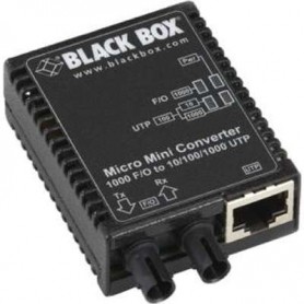 Black Box LMC4001A 10/100/1000 St Media Converter US PS