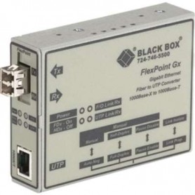 Black Box LMC1012A Gigabit Ethernet to Multimode Fiber Media Converter