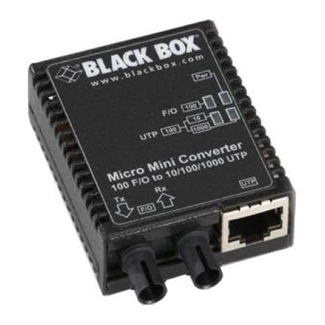 Black Box LMC401A and LMC402A Fast Ethernet Media Converter, Multimode, SC/ST