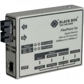 Black Box LMC1009A-R3 Gigabit Ethernet Media Converter, Singlemode, LC