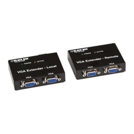 Black Box AC555A-R2 VGA Extender Kit, 2-Port Local, 2-Port Remote