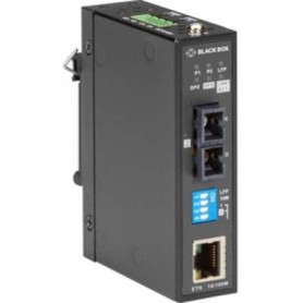 Black Box LMC282A Fast Ethernet Industrial Media Converter Single-Mode SC