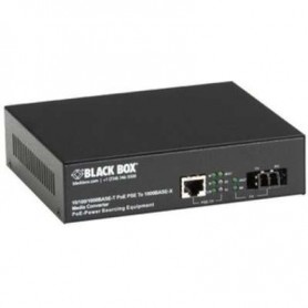 Black Box LPS500A-SM-10K-LC-R3 10/100/1000BT PoE Media Converter SMLC