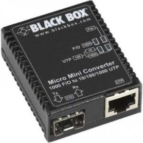 Black Box LMC4000A Micro Mini Media Converter SFP 10/100/1000MBPS Copper DPX