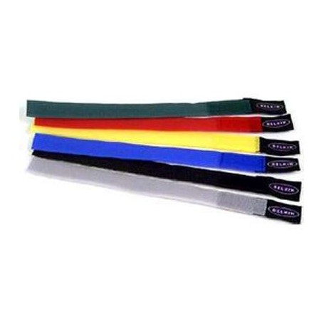 Belkin F8B024 Multicolor Nylon Cable Tie Wraps 8 inch 6-Pack