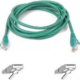 Belkin A3L791-15-GRN-S CAT 5e RJ45 Patch Cable 15-Ft Green Snagless