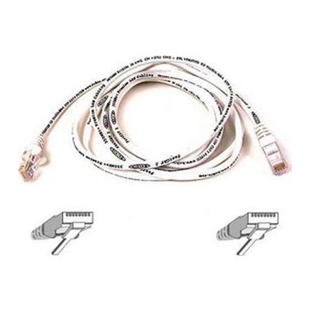 Belkin A3L791-07-WHT-S CAT 5e RJ45 Patch Cable 7-Ft White Snagless Connector