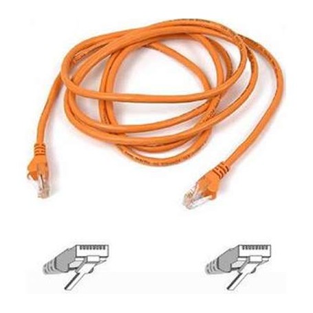 Belkin A3L791-25-ORG CAT 5e RJ45 Patch Cable 25-Ft Orange