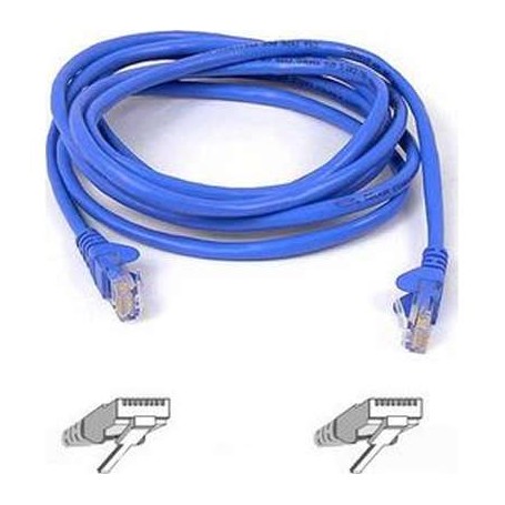 Belkin A3L791-01-BLU CAT 5e RJ45 Patch Cable 1-Ft Blue