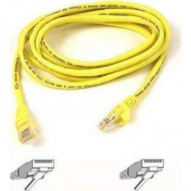 Belkin A3L791-03-YLW-S 3 ft. Cat 5E Yellow UTP RJ45M/RJ45M Snagless Patch Cable