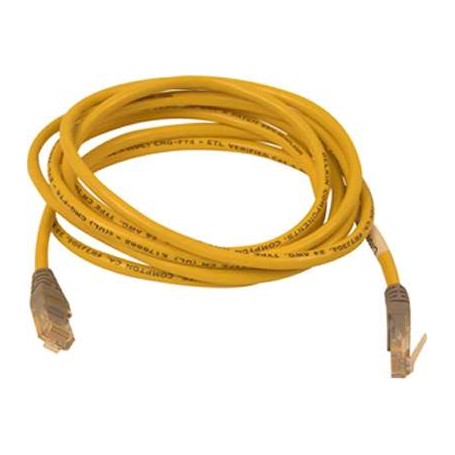 Belkin A3X126-03-YLW-M RJ45 CAT 5e UTP Crossover Cable 3-Ft Yellow Molded Connector