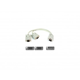 Belkin F3G006-01 1 ft. Pro Series 1 x HD-15 Male to 2 x HD-15 Female Cable