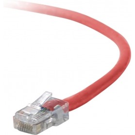 Belkin A3L791-03-RED-S CAT 5e RJ45 Patch Cable 3-Ft Red Snagless