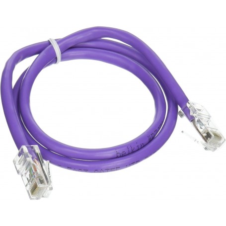 Belkin A3L791-02-PUR RJ45 CAT5E Patch Cable - 2ft - Purple