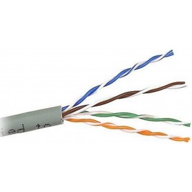 Belkin A7L604-1000-BLU RJ45 FastCAT 5e Horizontal Solid Bulk Cable 1000-Ft Blue