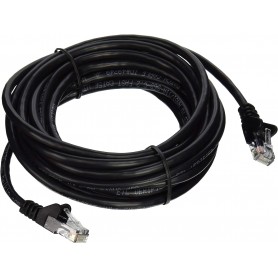 Belkin A3L791-15-BLK-S 15ft CAT5E Black Patch Cord Snagless