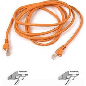 Belkin A3L791-14-ORG-S 14 ft. Cat 5E Orange UTP RJ45M/RJ45M Snagless Patch Cable