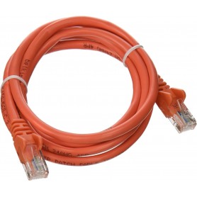 Belkin A3L791-05-ORG-S CAT 5e RJ45 Patch Cable 5-Ft Orange Snagless