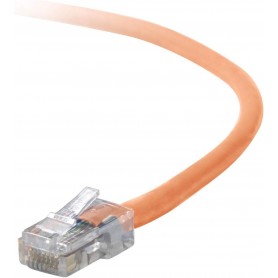 BELKIN A3L791-03-ORG-S cat5e 3ft orange patch cord w/snagless boot