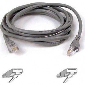 Belkin A3L791-04-S CAT 5e RJ45 Patch Cable 4-Ft Gray Snagless