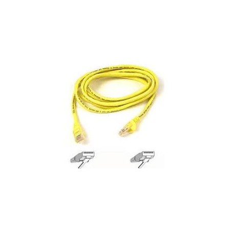 Belkin A3L980-15-YLW-S Patch Cable - RJ-45 (M) - RJ-45 (M) - 15 Ft - UTP - ( Cat 6 ) - Yellow