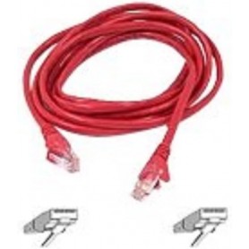 Belkin A3L791-05-RED-S 5 ft. Cat 5E Red Patch Cable CAT5e Snagless RJ-45M / RJ-45M