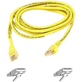 Belkin A3L980-05-YLW-S 5FT CAT6 Yellow Snagless RJ45M/RJ45M Patch Cable