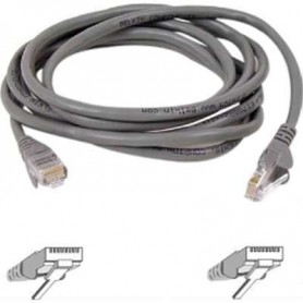 Belkin A3L980-20-S 20ft CAT6 Ethernet Patch Cable Snagless, RJ45, M/M, Gray - patch cable - 20 ft - gray