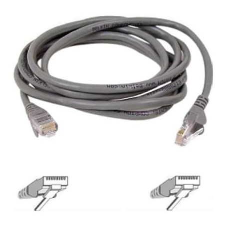 Belkin A3L980-20-S 20ft CAT6 Ethernet Patch Cable Snagless, RJ45, M/M, Gray - patch cable - 20 ft - gray