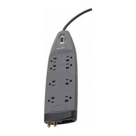 Belkin BE108230-06 8-Outlet Home Office Surge Protector 3390J with Ethernet & Coaxial