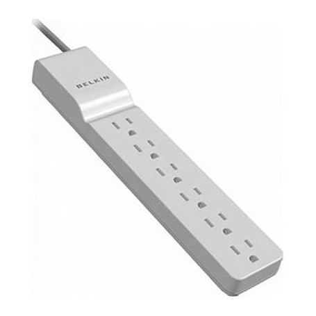 Belkin BE106000-2.5 6-Outlet Home Office 555J Surge Protector 2.5FT Cord
