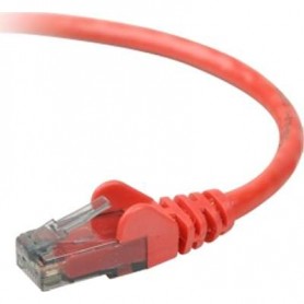 Belkin A3L980B25-RED-S CAT6 Patch Cable RJ45 M/M 25 Red Snagless Bag and Label